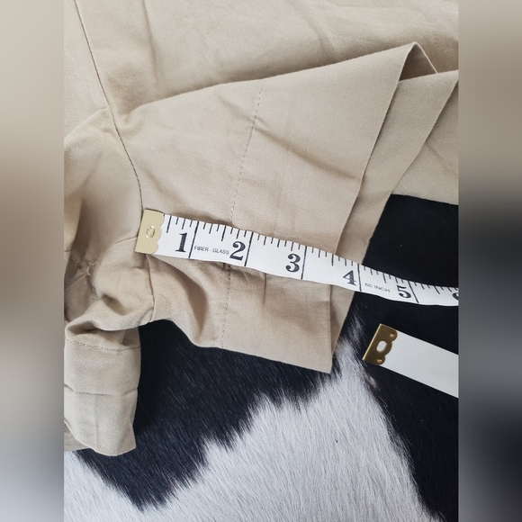 MNG mango khaki safari romper jumpsuit sz  L - Picture 4 of 12